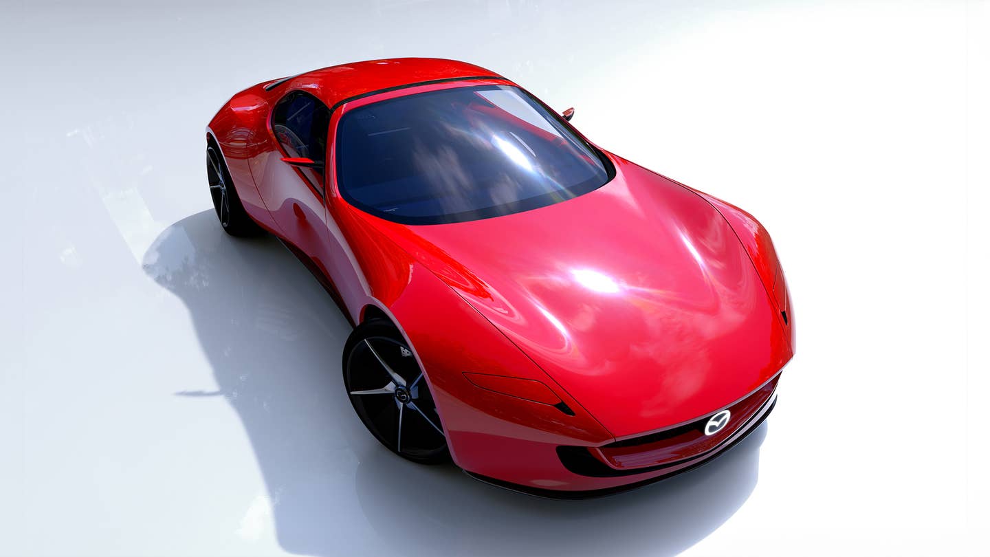 Stunning Mazda Iconic SP Concept Is a Rotary Hybrid Sports Car With Pop-Up Headlights